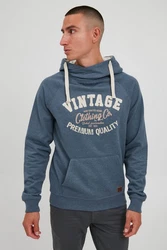 Blend Alejandro Herren Kapuzenpullover Hoodie Pullover Mit Kapuze Cross-Over-Kragen (70818) 