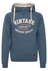 Blend Alejandro Herren Kapuzenpullover Hoodie Pullover Mit Kapuze Cross-Over-Kragen (70818) 