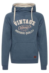 Blend Alejandro Herren Kapuzenpullover Hoodie Pullover Mit Kapuze Cross-Over-Kragen (70818) 