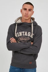 Blend Alejandro Herren Kapuzenpullover Hoodie Pullover Mit Kapuze Cross-Over-Kragen (70818) 