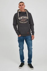 Blend Alejandro Herren Kapuzenpullover Hoodie Pullover Mit Kapuze Cross-Over-Kragen (70818) 