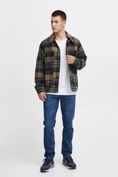 Blend Kurzjacke BHOuterwear Hellblau/Dunkelgrün/Grün/Creme/Braun