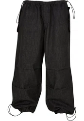 URBAN CLASSICS Herren Parachute Jeans Pants Schwarz/Dunkelgrau/Dunkelblau