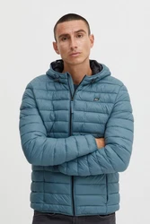Blend Blouson Leichte Steppjacke Wattierte Basic Übergangsjacke mit Kapuze (4591) Hellblau/Dunkelblau/Blau
