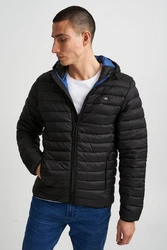 Blend Blouson Leichte Steppjacke Wattierte Basic Übergangsjacke mit Kapuze (4591) Schwarz