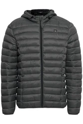 Blend Blouson Leichte Steppjacke Wattierte Basic Übergangsjacke mit Kapuze (4591) Dunkelgrau/Schwarz/Grau