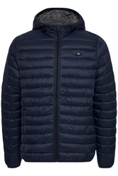Blend Blouson Leichte Steppjacke Wattierte Basic Übergangsjacke mit Kapuze (4591) Dunkelblau/Hellblau/Blau