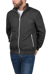 Blend Brad Nylon Jacke Bomberjacke Übergangsjacke (2070371ME) Dunkelgrau/Grau/Schwarz