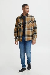 Blend Fieldjacket BHOvershirt Beige/Braun/Hellblau