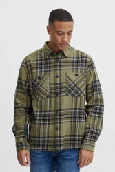 Blend Fieldjacket BHOvershirt Hellblau/Dunkelgrün/Grün/Grau