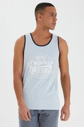 Blend Tanktop Style BHWalex Hellblau/Blau/Grau
