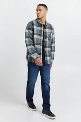 Blend Fieldjacket Style BHShirt Hellblau/Braun/Blau