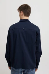 Blend Hemdjacke BHOvershirt Dunkelblau/Hellblau/Blau
