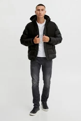Blend Steppjacke BHOuterwear Schwarz/Dunkelgrau