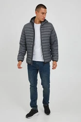 Blend Steppjacke Style BHWito Grau/Hellgrau/Dunkelgrau/Blau