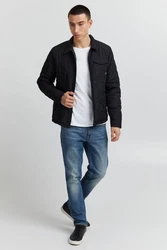 11 Project Steppjacke PRStopka Schwarz/Hellblau/Dunkelblau