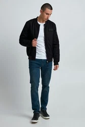11 Project Bomberjacke PRMartins Schwarz/Dunkelblau/Hellblau