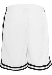 URBAN CLASSICS Herren Stripes Mesh Shorts Weiß/Creme