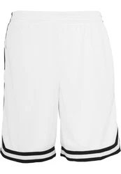 URBAN CLASSICS Herren Stripes Mesh Shorts Weiß/Creme