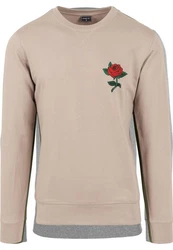 MisterTee Rundhalspullover Rose Crewneck Rose