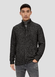 Strickjacke Strickcardigan mit Reiverschluss