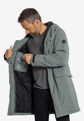 Elkline Winterjacke Respect Oversized Parka Grün/Hellgrau/Dunkelgrün/Khaki/Grau