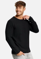 Indicode Strickpullover Loakim Schwarz/Dunkelgrau/Grau