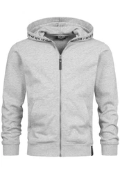 Indicode Kapuzenpullover INMobil Grau/Hellgrau