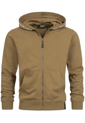Indicode Kapuzenpullover INMobil Braun/Khaki