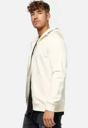 Indicode Kapuzenpullover INMobil Khaki/Creme/Beige/Weiß