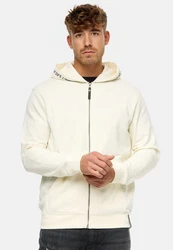 Indicode Kapuzenpullover INMobil Khaki/Creme/Beige/Weiß