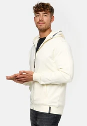 Indicode Kapuzenpullover INMobil Khaki/Creme/Beige/Weiß