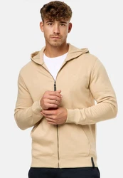 Indicode Kapuzenpullover INMobil Khaki/Beige