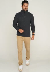 Carisma Strickpullover CRHAMAR Dunkelblau/Dunkelgrau/Rot/Schwarz/Grau/Hellblau