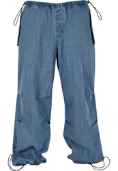 URBAN CLASSICS Herren Parachute Jeans Pants Blau/Hellblau