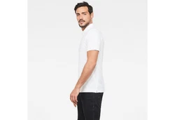 G-STAR Poloshirt Weiß/Creme/Dunkelrot