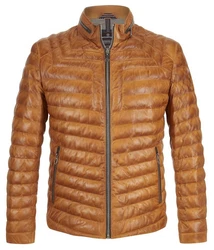 Milestone Lederjacke MSMalik Braun/Beige