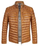 Milestone Lederjacke MSMalik Braun/Beige
