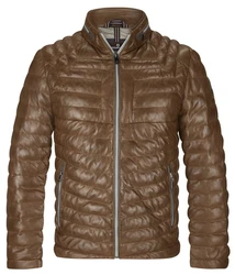 Milestone Lederjacke MSMalik Beige/Braun/Khaki/Dunkelbraun