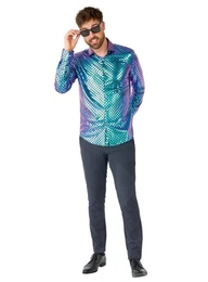 T-Shirt Fancy Fish Hemd Glnzender Look fr Meerjunggesellen: Hemd im Schuppenmuster!