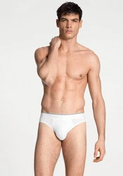 CALIDA Slip Pure & Style Weiß/Creme/Grau