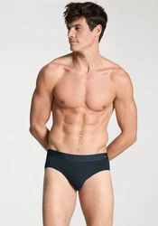 CALIDA Slip Cotton Code Dunkelblau/Blau