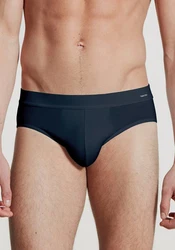 CALIDA Slip Cotton Code Dunkelblau/Blau
