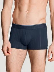 CALIDA Boxershorts Pure & Style (Packung, 3-St) Dunkelblau/Blau