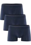 CALIDA Boxershorts Pure & Style (Packung, 3-St) Dunkelblau/Blau