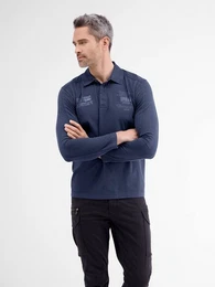 Langarm-Poloshirt Langarm Rugbyshirt