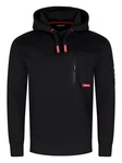 riverso Kapuzenpullover Herren Hoodie RIVLasse Regular Fit Schwarz/Rot