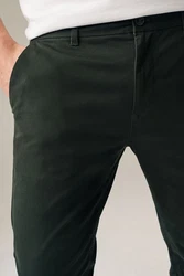 Next Bandeau-Bikini-Top Chinohose Slim Fit Chinohose mit Stretch Dunkelgrün/Khaki/Grün