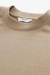 Next T-Shirt Oversized Fit T-Shirt Braun/Beige/Khaki