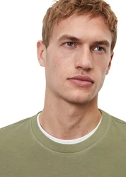 Marc O'Polo Langarmshirt Khaki/Dunkelgrün